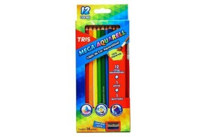 LAPIS DE COR TRIS MEGA AQUARELL 12 CORES