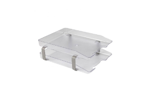 PORTA CORRESPONDENCIA DUPLA ACRINIL CRISTAL