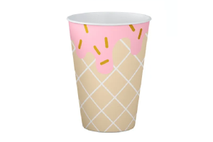 COPO DE PAPEL 250 ML C/8 UNI - SORVETINHOS