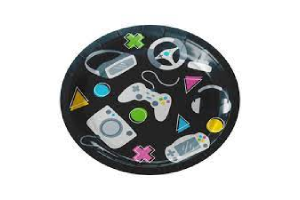 PRATO DE PAPEL 18 CM C/8 UNI - GAME