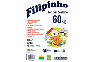 PAPEL SULFITE A3 BRANCO 180GM FILIPINHO