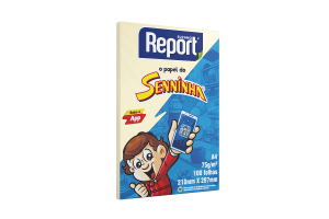 SULFITE SENNINHA A4 COM 100 FHS AMARELO